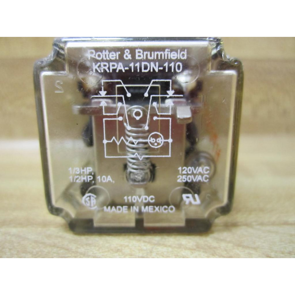 Potter & Brumfield KRPA-11DN-110VDC Relay KRPA-11DN-110V DC - Used