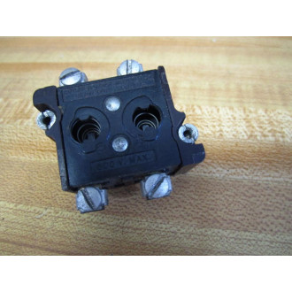 Cutler Hammer 10250T2 Eaton Block 10250T91000T Old Style 2 N.O. - Used