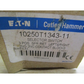 Cutler Hammer 10250T1343-11 Eaton Selector Switch Cutler Hammer 10250T1343-11 Eaton Selector Switch