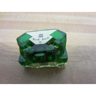 Square D 9001-KA2 Contact Block 9001KA2 88001 Green - Used