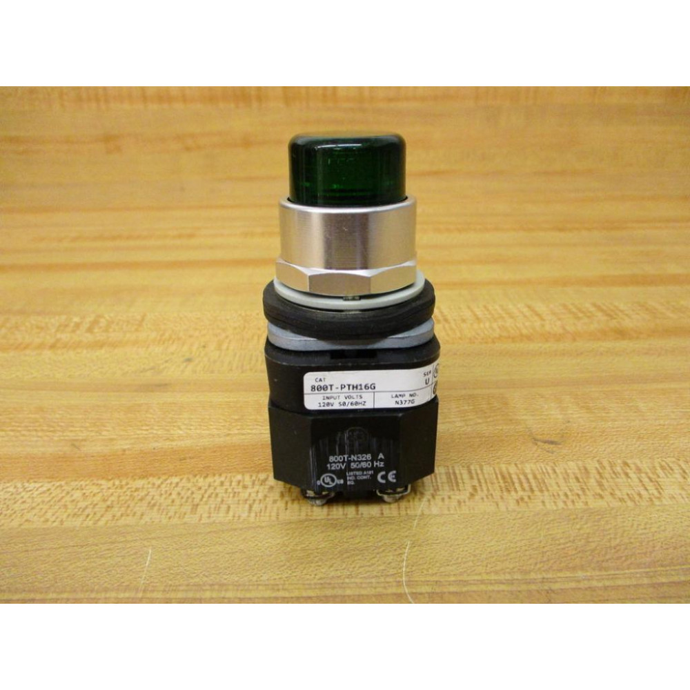 Allen Bradley 800T-PTH16G Green Pilot Light 800TPTH16G - New No Box Allen Bradley 800T-PTH16G Green Pilot Light 800TPTH16G - New No Box