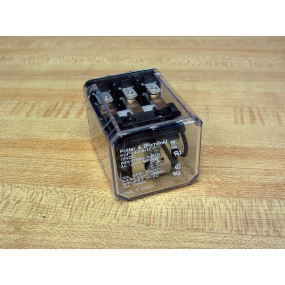 Potter & Brumfield KUP14D15-12VDC Relay KUP14D15-12V DC - New No Box Potter & Brumfield KUP14D15-12VDC Relay KUP14D15-12V DC - New No Box