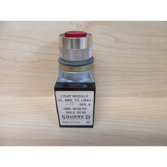 Square D 9001 LR1L Push Button Operator Red Flat Button - New No Box