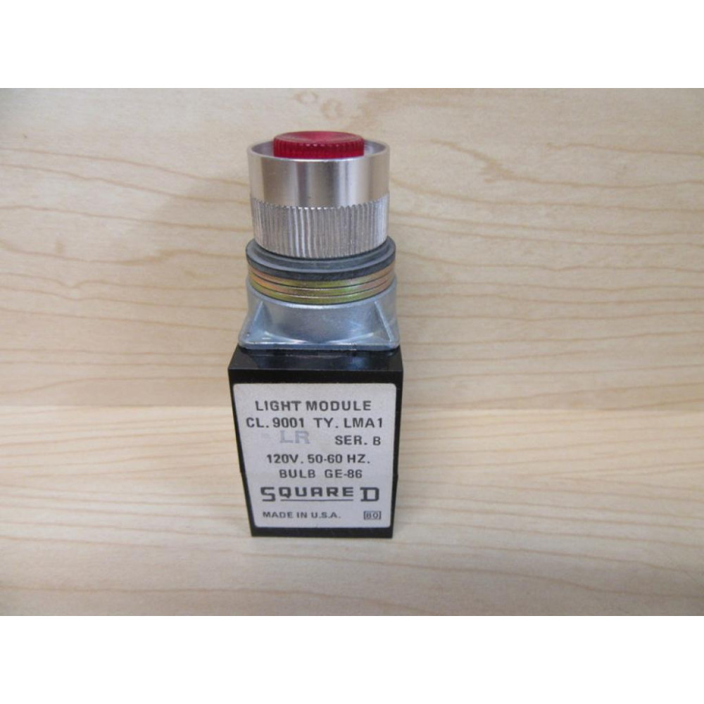 Square D 9001 LR1L Push Button Operator Red Flat Button - New No Box Square D 9001 LR1L Push Button Operator Red Flat Button - New No Box