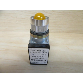 Square D 9001 LR1L Push Button Operator Amber Domed Button