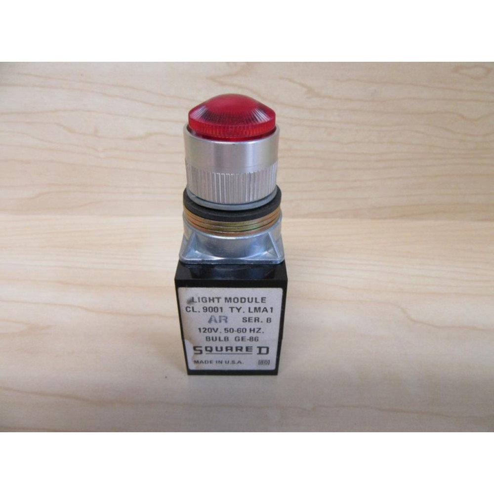 Square D 9001 LR1L Push Button Operator Large Red Domed Button Square D 9001 LR1L Push Button Operator Large Red Domed Button