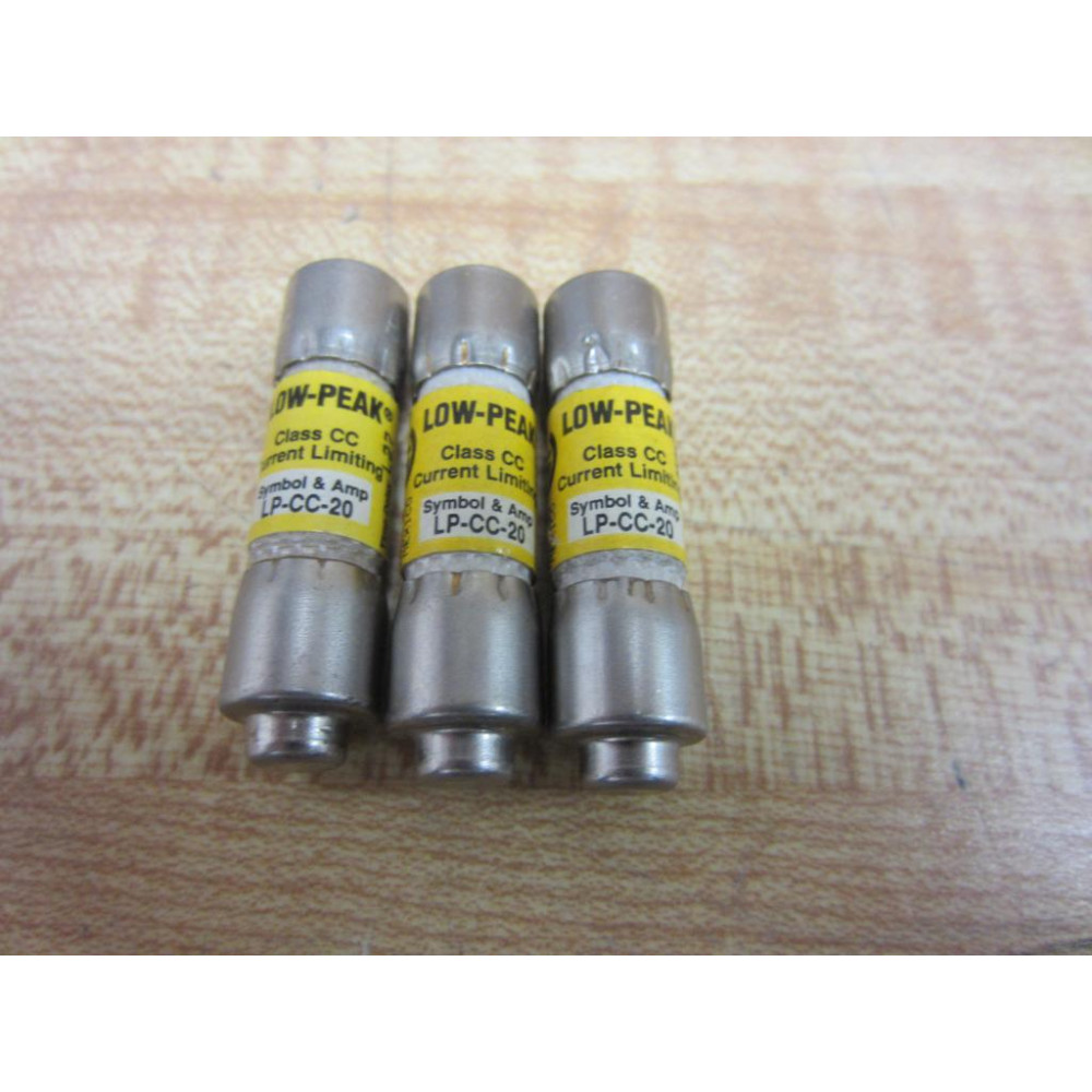 Buss LP-CC-20 Bussmann Fuse Cross Ref 1CX53 (Pack of 3) - New No Box