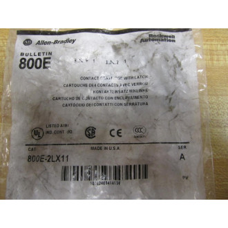 Allen Bradley 800E-2LX11 Contacts w Latch 800E2LX11 Series A Allen Bradley 800E-2LX11 Contacts w Latch 800E2LX11 Series A