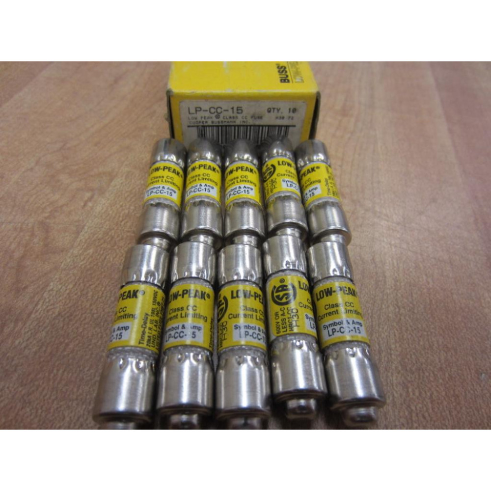 Buss LP-CC-15 Bussmann Fuse Cross ref 1CX48 (Pack of 10) Buss LP-CC-15 Bussmann Fuse Cross ref 1CX48 (Pack of 10)