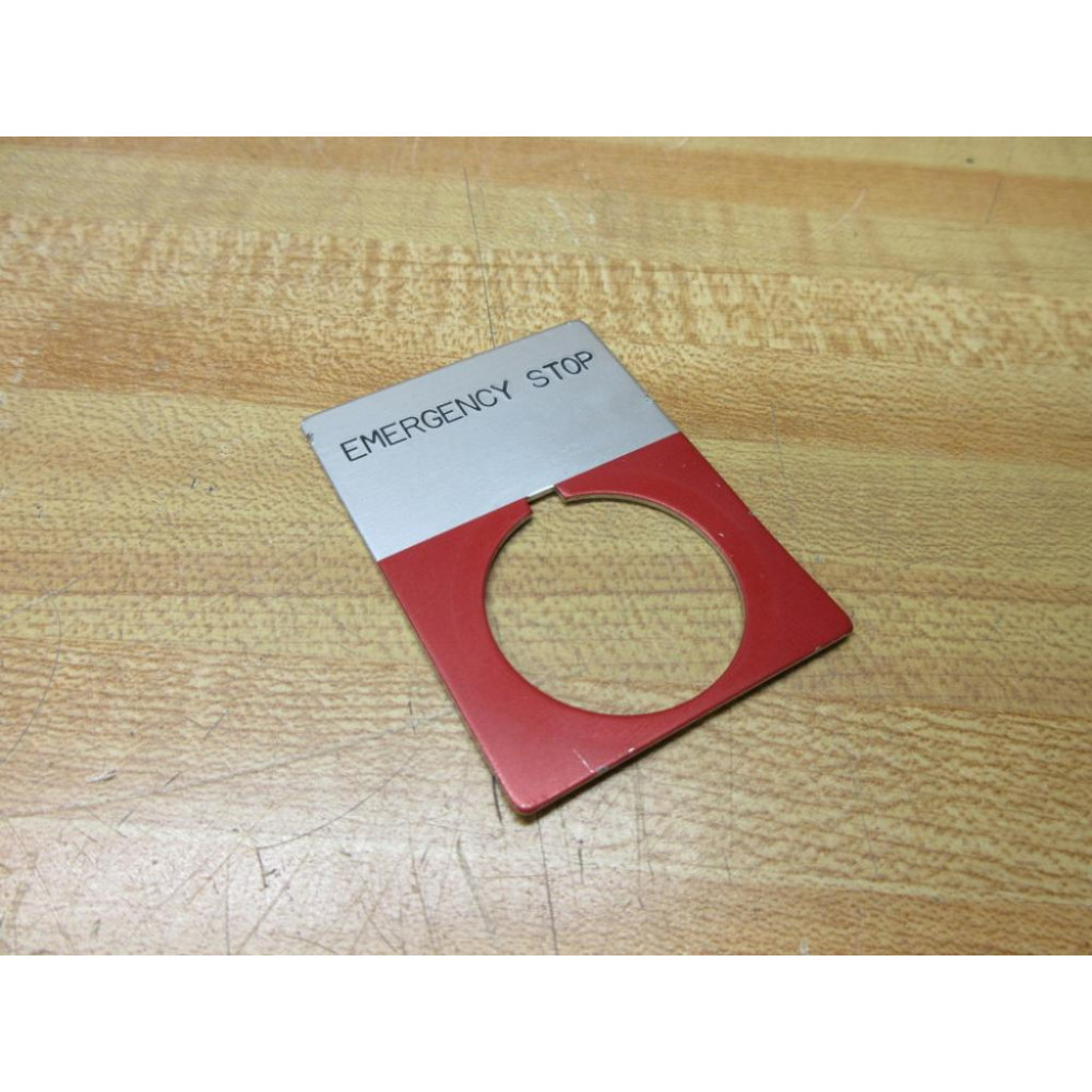 Allen Bradley 800T-X648J Legend 800TX648J Emergency Stop - Used Allen Bradley 800T-X648J Legend 800TX648J Emergency Stop - Used