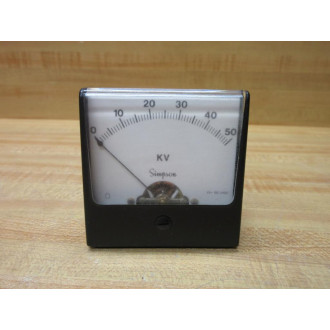 Simpson 1227 Analog Panel Meter 0-50 KV - Used