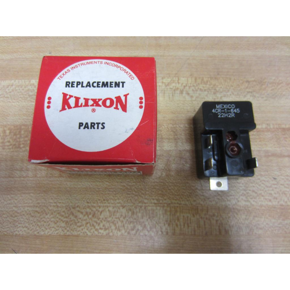 Klixon 4CR-1-645 Motor Starting Relay 40497 Klixon 4CR-1-645 Motor Starting Relay 40497