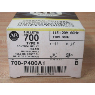 Allen Bradley 700-P400A1 Starter Relay 700P400A1 Series B Allen Bradley 700-P400A1 Starter Relay 700P400A1 Series B