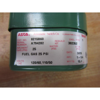 Asco 8215B60 Solenoid Valve Coil Only - New No Box Asco 8215B60 Solenoid Valve Coil Only - New No Box