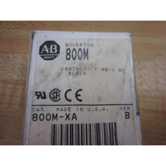 Allen Bradley 800M-XA Contact Block 800MXA Series B Allen Bradley 800M-XA Contact Block 800MXA Series B