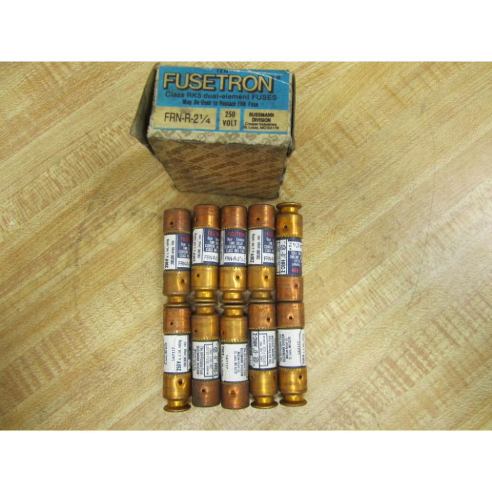 Bussmann FRN-R-2 14 Cooper Fusetron FRNR214 Fuses (Pack of 10) Bussmann FRN-R-2 14 Cooper Fusetron FRNR214 Fuses (Pack of 10)