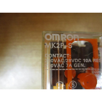 Omron MK2P-S Relay MK2P-S-250VAC28VDC MK2P-S-120VAC - Used