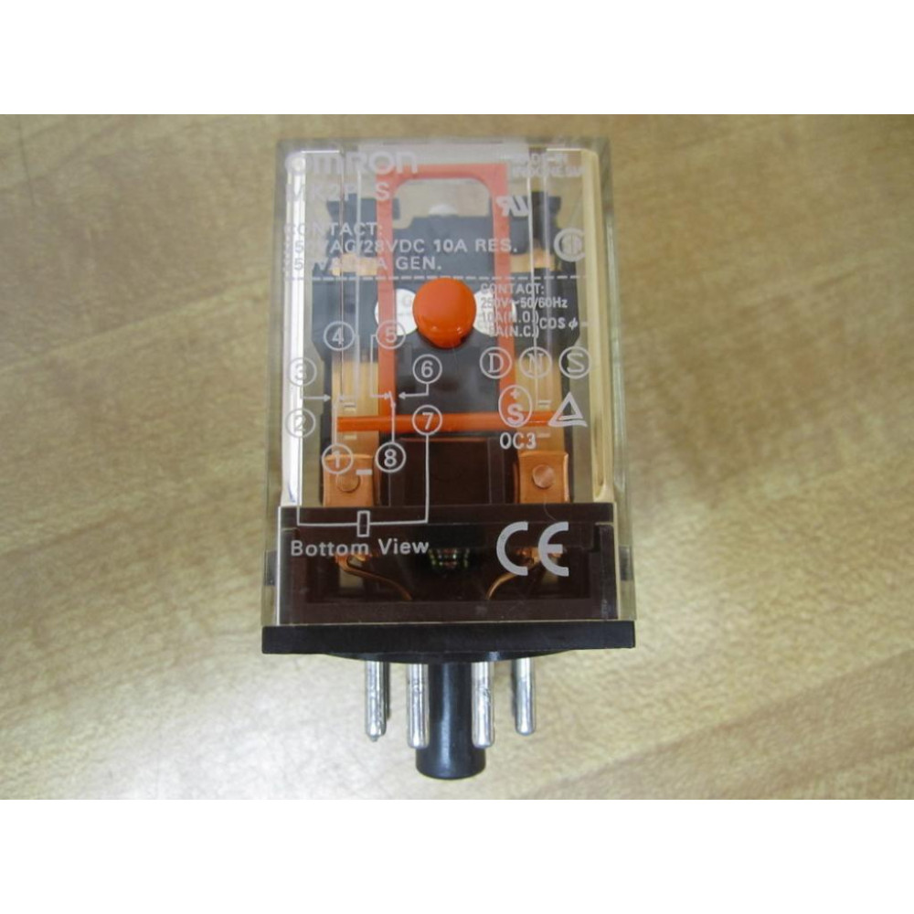 Omron MK2P-S-28V DC Relay MK2PS MK2P-S-250VAC-28VDC - New No Box