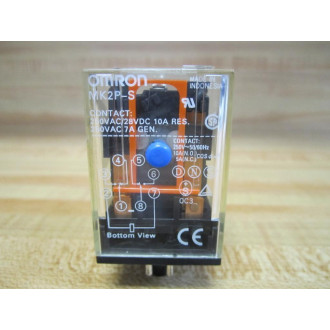 Omron MK2P-S-28V DC Relay MK2PS MK2P-S-250VAC-28VDC - Used