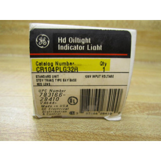 General Electric CR104PLG32R Indicator Light GE