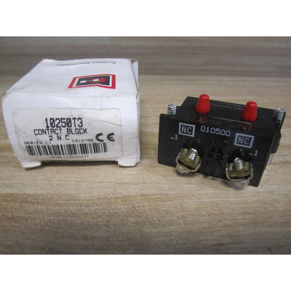 Cutler Hammer 10250T3 Eaton Contact Block Series C1 2 NC Cutler Hammer 10250T3 Eaton Contact Block Series C1 2 NC
