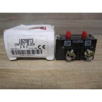 Cutler Hammer 10250T3 Eaton Contact Block Series C1 2 NC Cutler Hammer 10250T3 Eaton Contact Block Series C1 2 NC