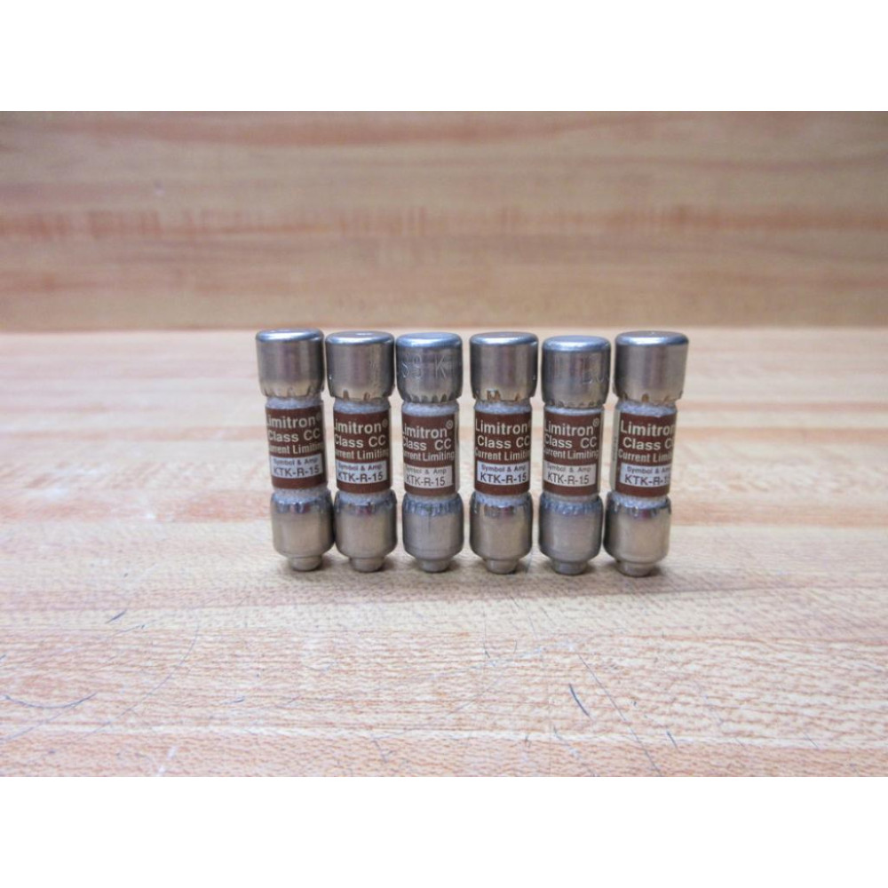 Buss KTK-R-15 Bussmann Fuse Cross Ref 4XC26 (Pack of 6) - New No Box Buss KTK-R-15 Bussmann Fuse Cross Ref 4XC26 (Pack of 6) - New No Box