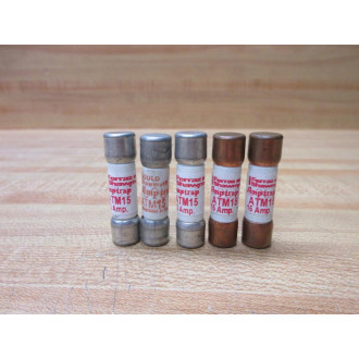 Gould Shawmut Ferraz Mersen ATM15 Fuse Cross Ref 4ZCJ4 (Pack of 5) - New No Box