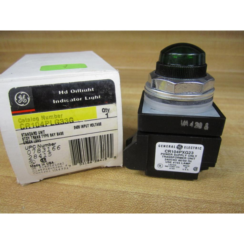 General Electric CR104PLG33G HD Oiltight Indicator Light General Electric CR104PLG33G HD Oiltight Indicator Light