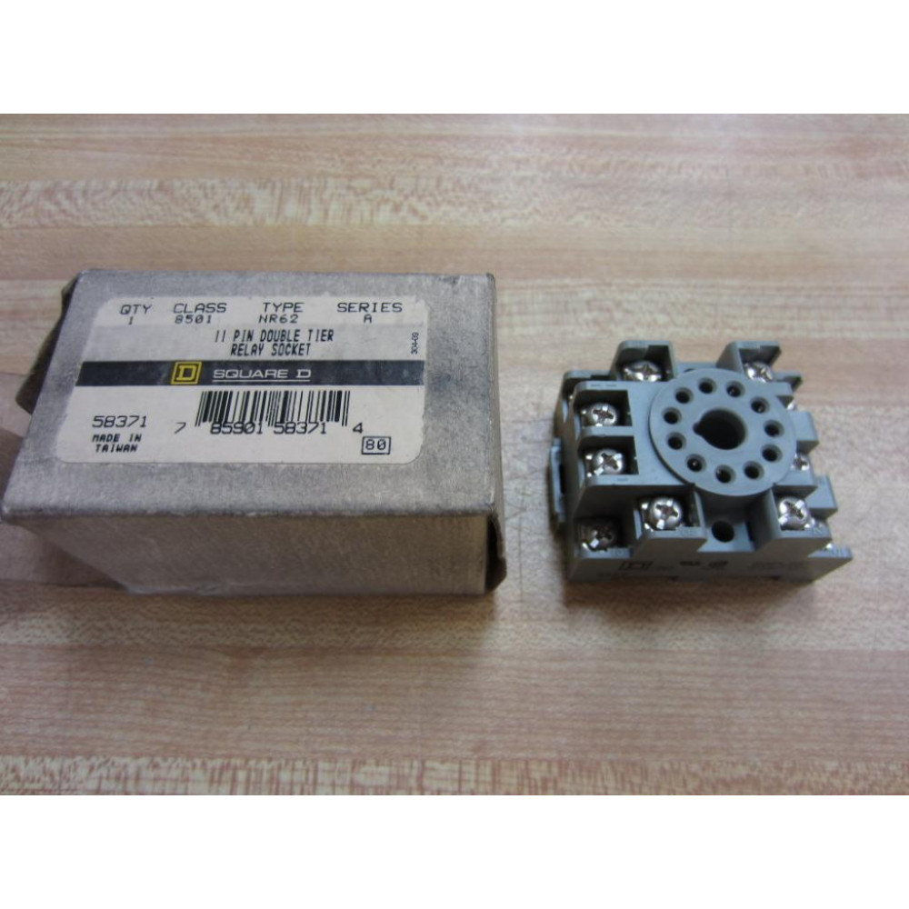 Square D 8501-NR62 Relay Socket 8501NR62 Square D 8501-NR62 Relay Socket 8501NR62