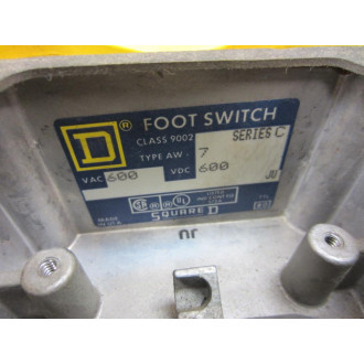 Square D 9002 AW7 Foot Switch 9002AW7 Series C - Parts Only