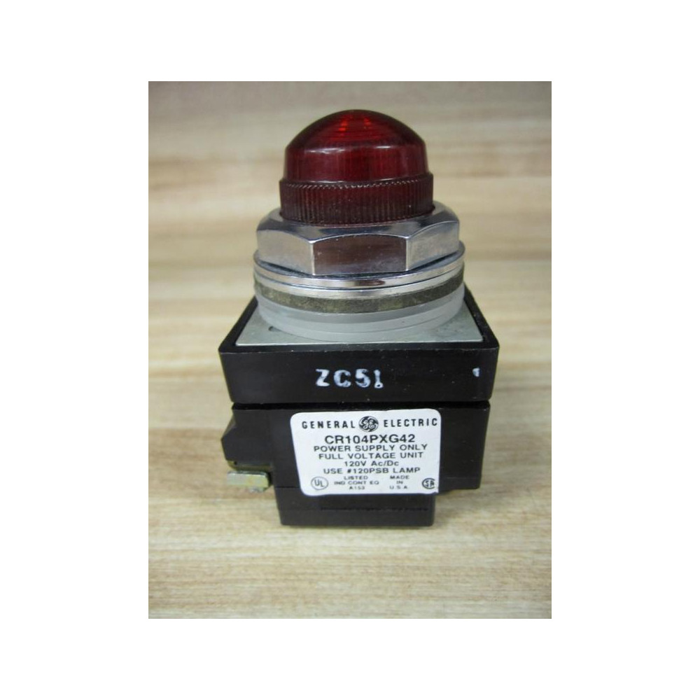 GE General Electric CR104PXG42 Transformer Light Socket Red CR104PXG42R - New No Box