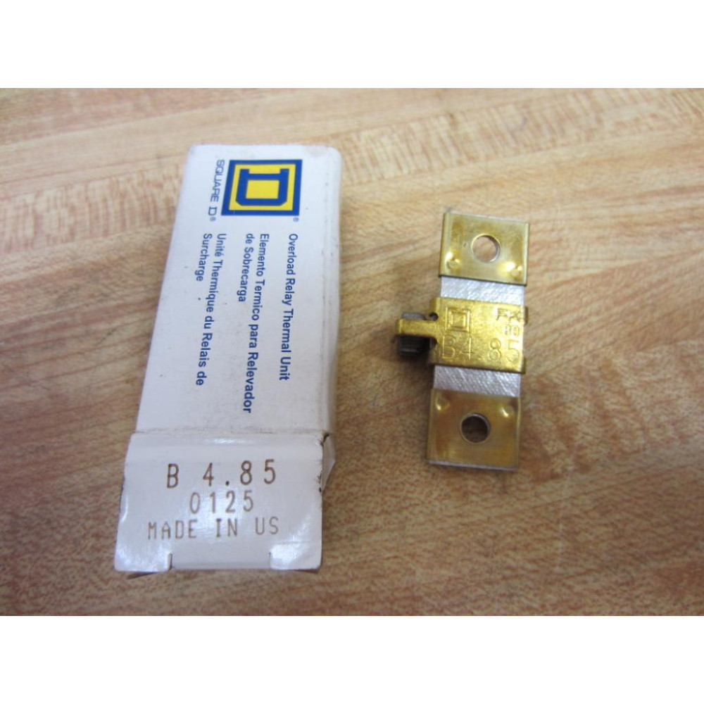 Square D B4.85 Overload Relay Heater Element B485 Square D B4.85 Overload Relay Heater Element B485