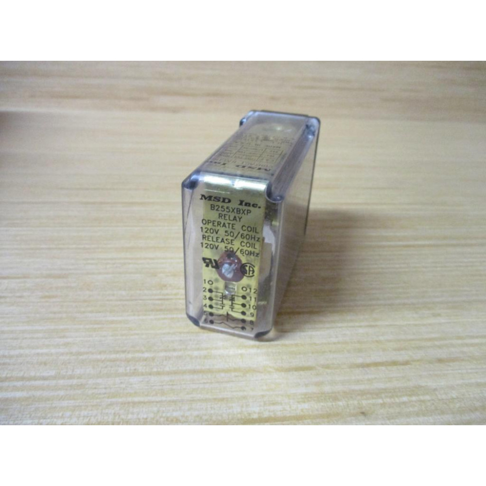 MSD B255XBXP-120V AC Latching Relay B255XBXP-120VAC - Used MSD B255XBXP-120V AC Latching Relay B255XBXP-120VAC - Used