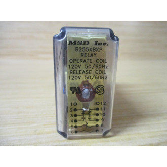 MSD B255XBXP-120V AC Latching Relay B255XBXP-120VAC - Used MSD B255XBXP-120V AC Latching Relay B255XBXP-120VAC - Used