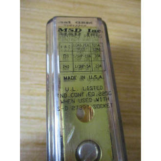 MSD B255XBXP-120V AC Latching Relay B255XBXP-120VAC - Used MSD B255XBXP-120V AC Latching Relay B255XBXP-120VAC - Used