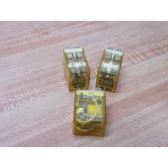 IDEC RH2B-U-AC120V Relay RH2B-U-120VAC (Pack of 3) - Used