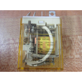 IDEC RH2B-U-AC120V Relay RH2B-U-120VAC (Pack of 3) - Used