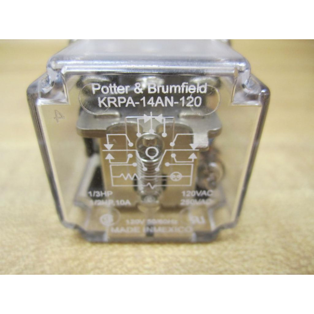 Potter & Brumfield KRP-14AN-120V AC Relay KRP-14AN-120VAC - New No Box