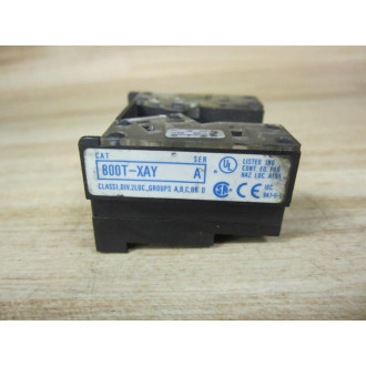 Allen Bradley 800T-XAY Contact Block 800TXAY - Used