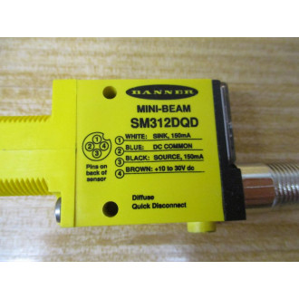 Banner SM312DQD Mini-Beam 26834 WO Nut - New No Box