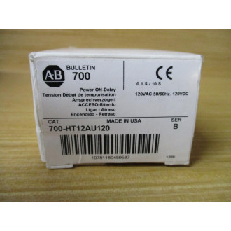 Allen Bradley 700-HT12AU120 Time Delay Relay Ser. B