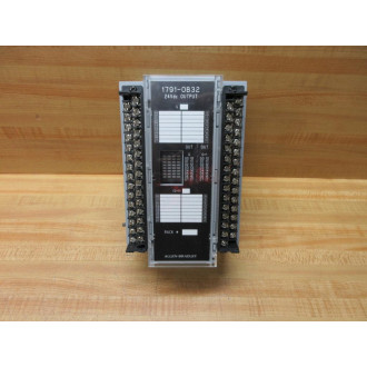 Allen Bradley 1791-0B32 DC Ouput IO Module 1791-OB32 Series B WO Covers - Used