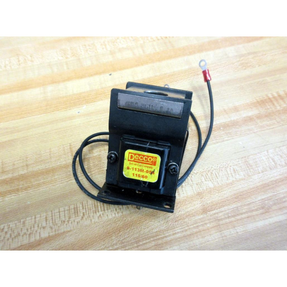 Decco 9-113M-056 Solenoid Coil 9113M056 WHousing & Plunger - Used Decco 9-113M-056 Solenoid Coil 9113M056 WHousing & Plunger - Used