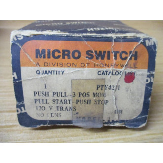 Honeywell Micro Switch PTY4211 Push Pull Switch