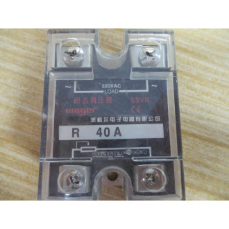 Mager MGR-R40A Solid State Voltage Regulator SSVR 40A - Used