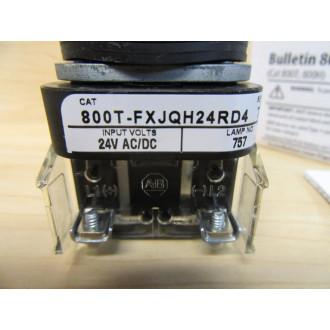 Allen Bradley 800T-FXJQ24RD4 Illuminated Push Button
