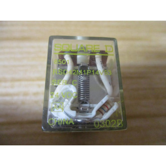 Square D 8501RSD42M1P14V53-24V DC Relay 24VDC - Used