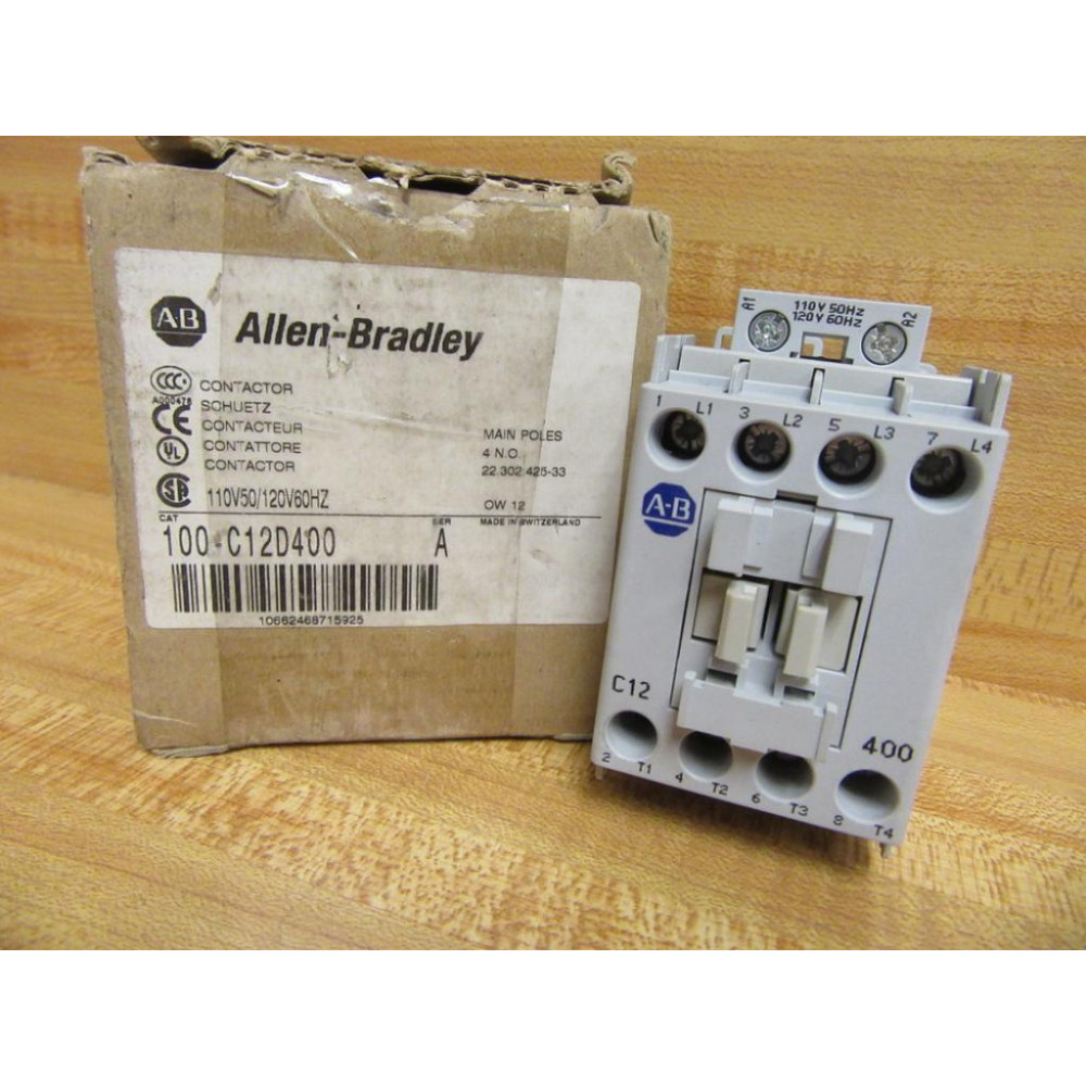 Allen Bradley 100-C12D400 Contactor 100C12D400