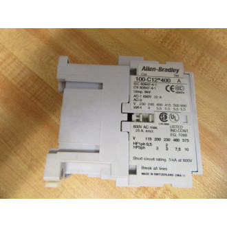 Allen Bradley 100-C12D400 Contactor 100C12D400